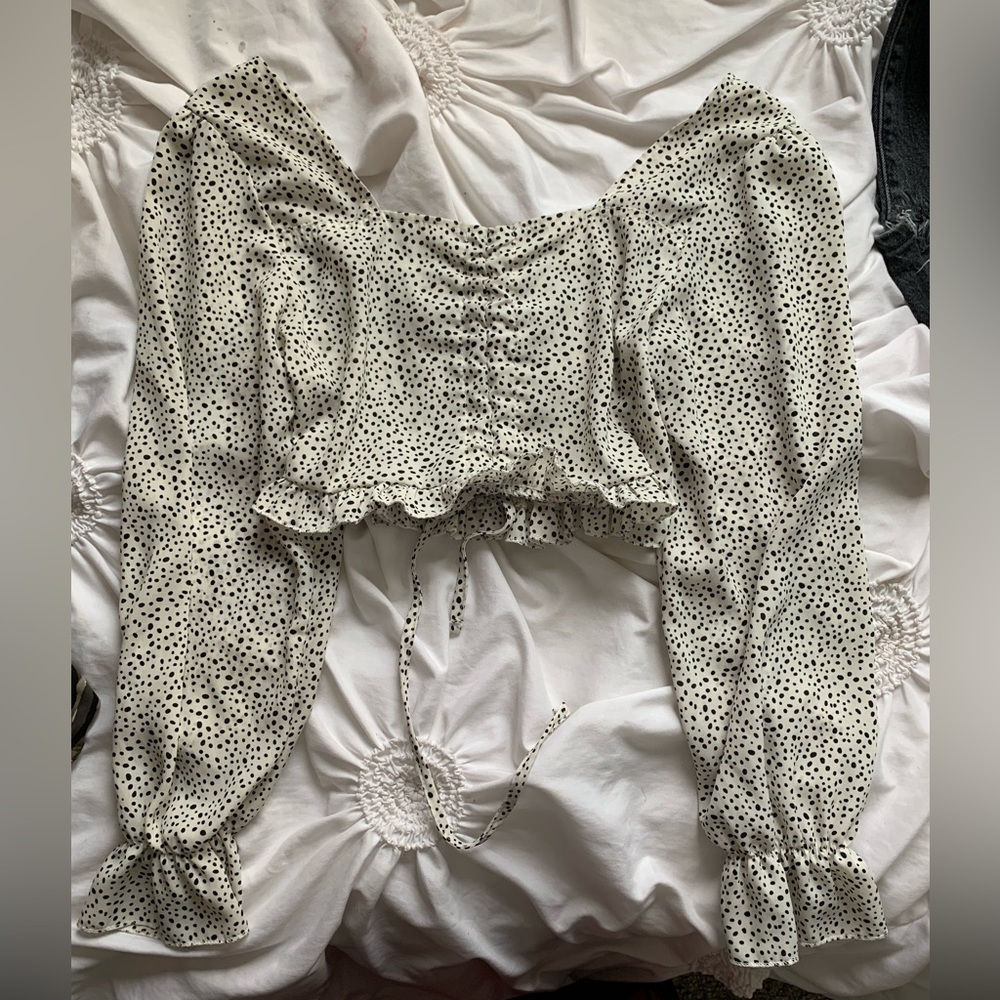 women’s summer cropped long sleeve top